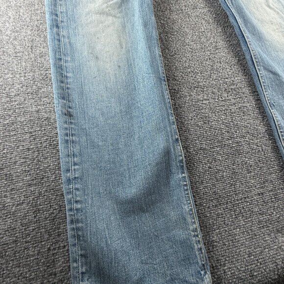 Nudie Jeans Men Denim Jeans 33x34 Average Joe Green Wave Adult Men ACTL 32X33 - Picture 5 of 16